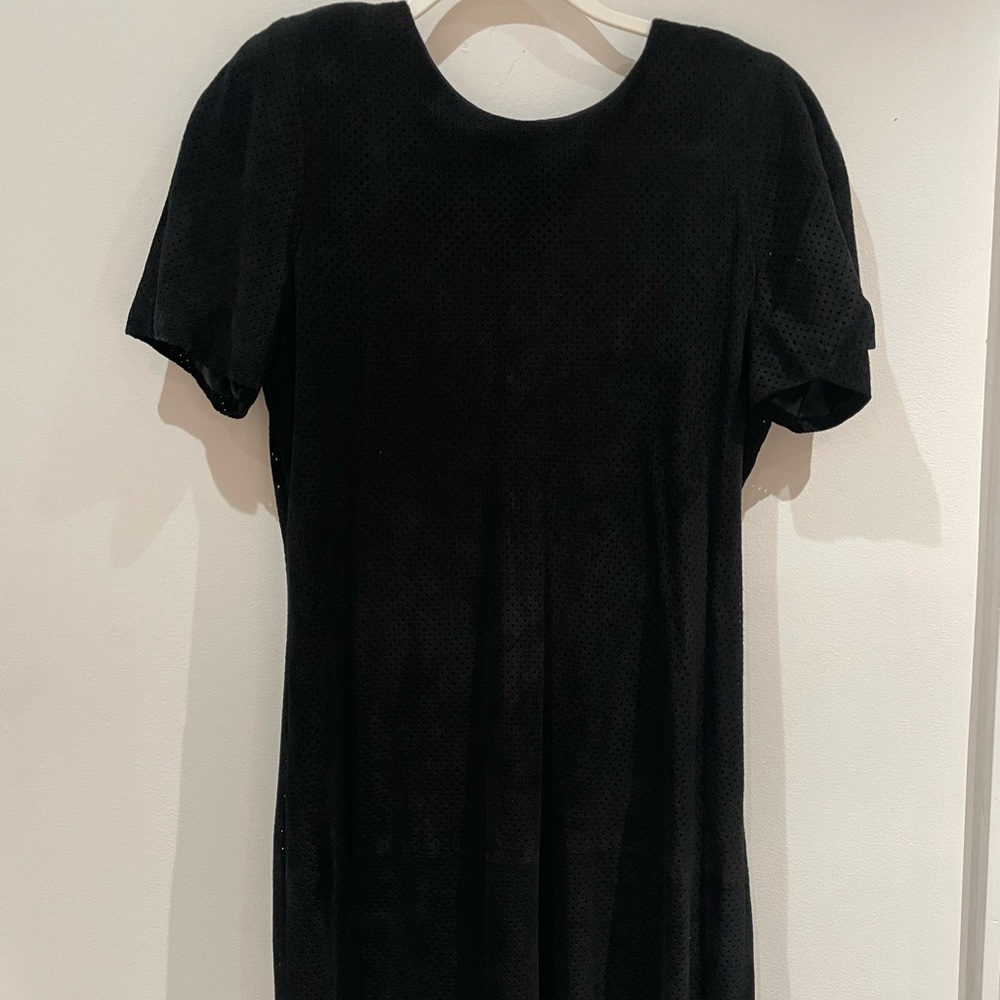 Vintage Theory. Black suede dress. worn twice. excellent condition